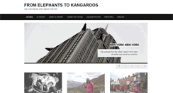Desktop Screenshot of elephantstokangaroos.com